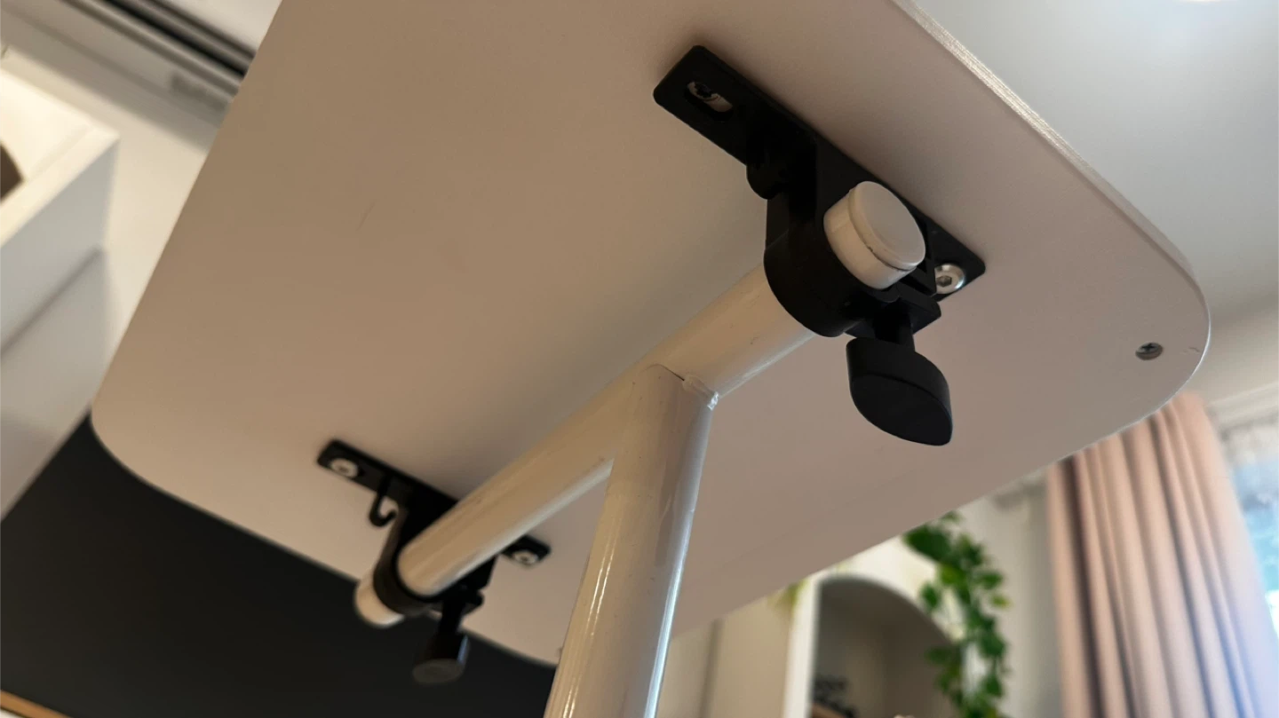Adjustable Height White Laptop Desk - photo 5