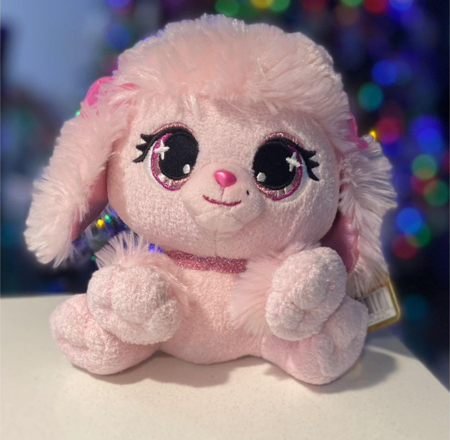 P.Lushes Pets Pink Plush Poodle Toy - New!