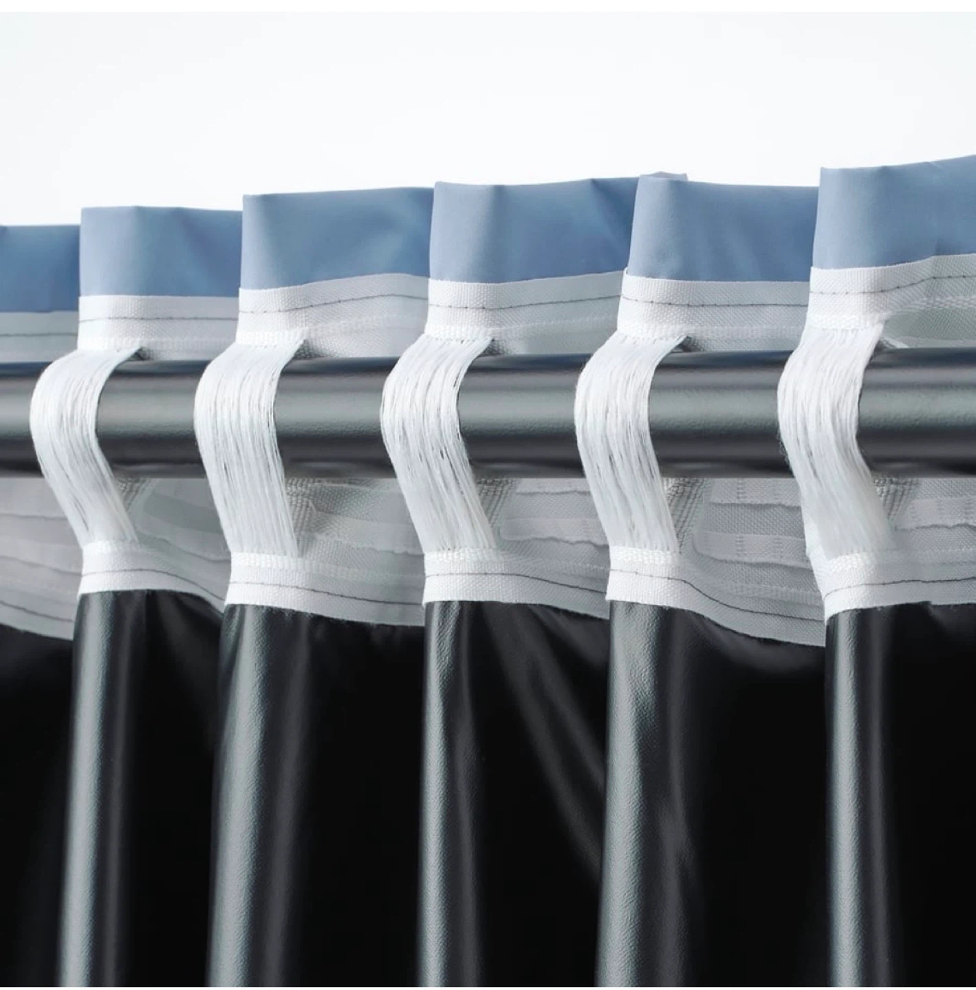 IKEA Blackout Curtains, 3 individual curtains with heading tape - photo 2