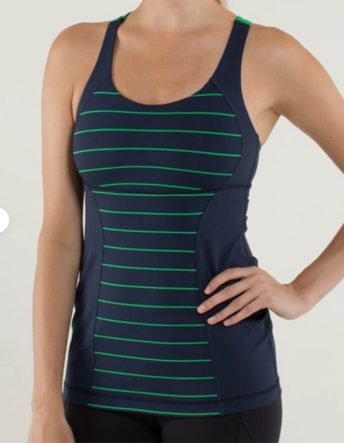 Lululemon Energy Tank Top Size 6 Blue/Green