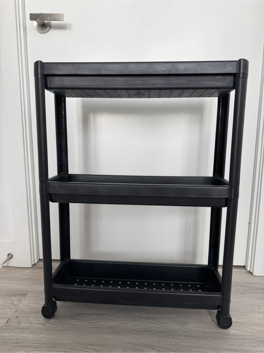 IKEA Black 3-Tier Rolling Cart