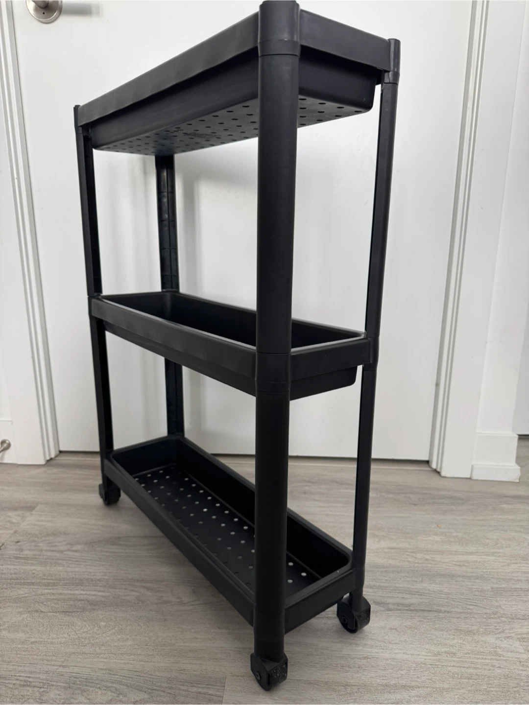 IKEA Black 3-Tier Rolling Cart - photo 2