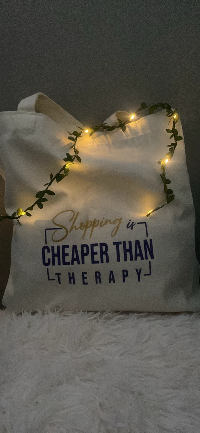 Tote Bag - Shopping is Cheaper Than Therapy - photo 2