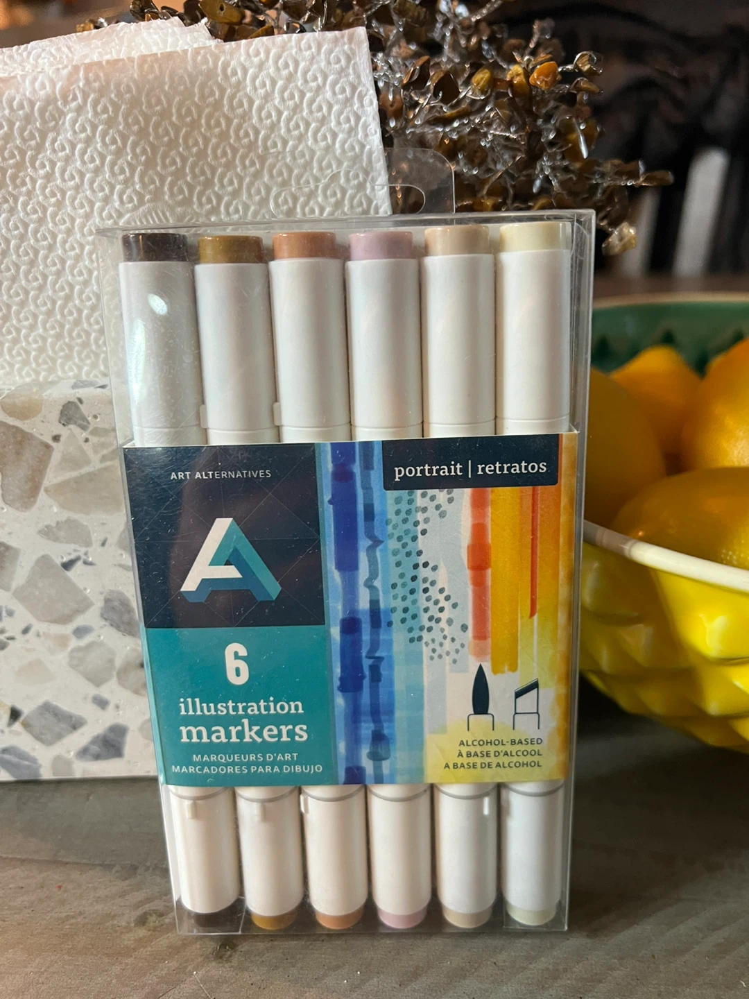 Art Alternatives 6 Illustration Markers - Portrait Colors [New]