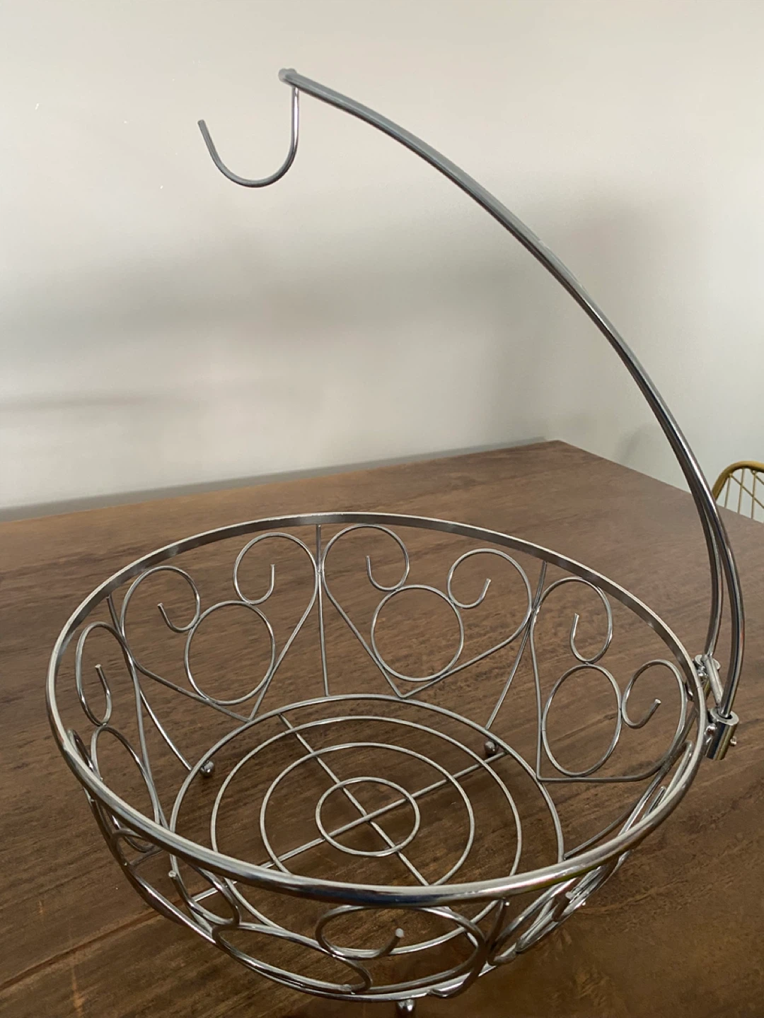 Chrome Fruit Basket with Banana Hook