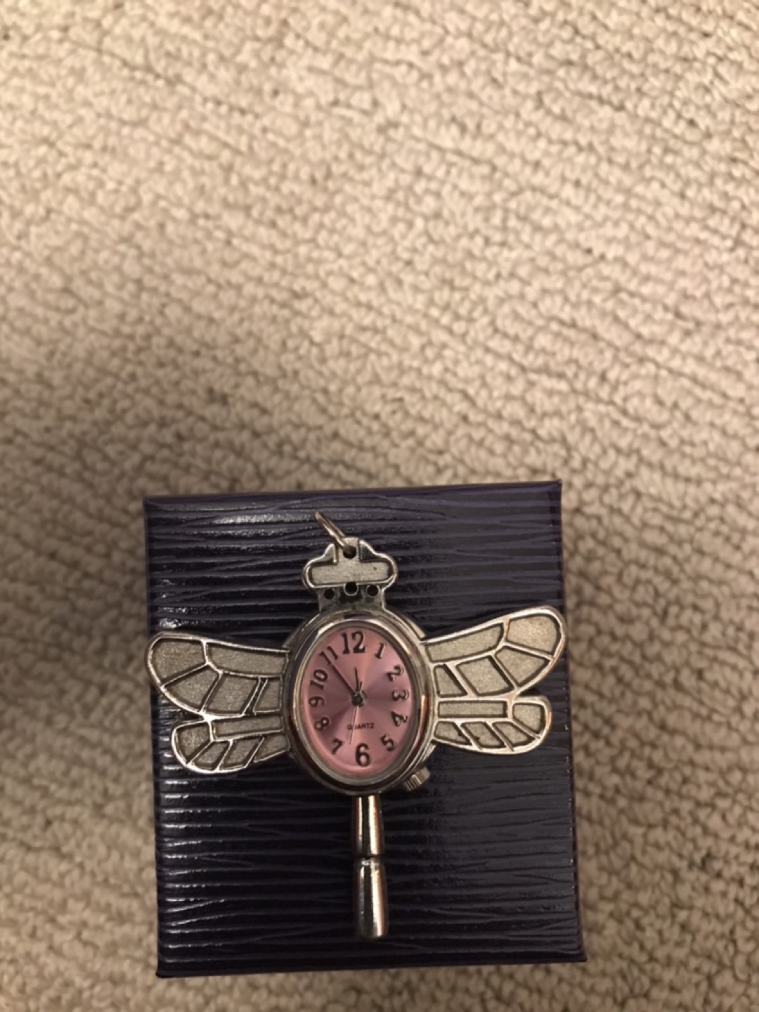 Dragonfly Pendant Necklace Watch