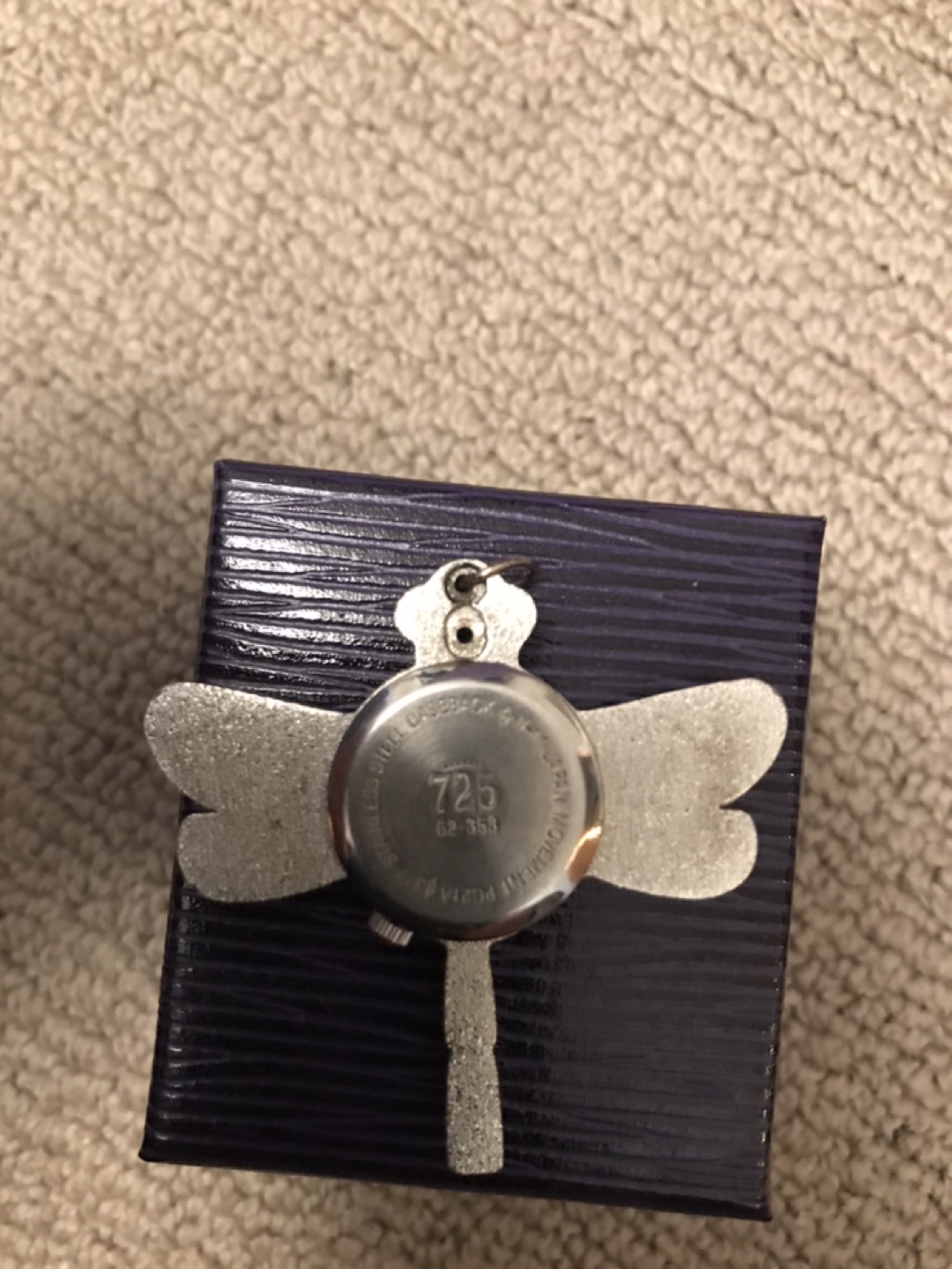 Dragonfly Pendant Necklace Watch - photo 2