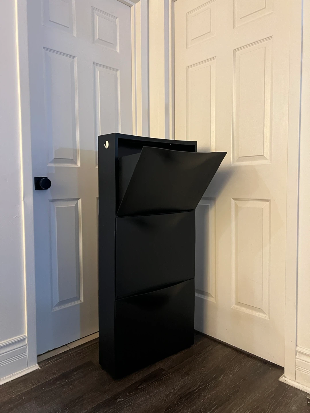 IKEA 3 Pack TRONES Black Shoe/Storage Cabinet - photo 2