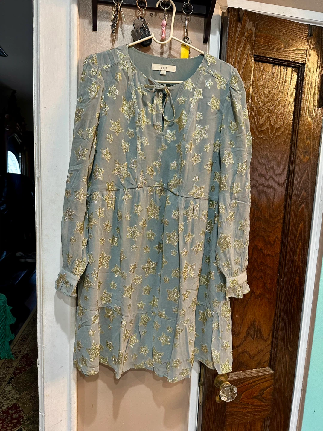 LOFT Dress - Size L - Star Pattern