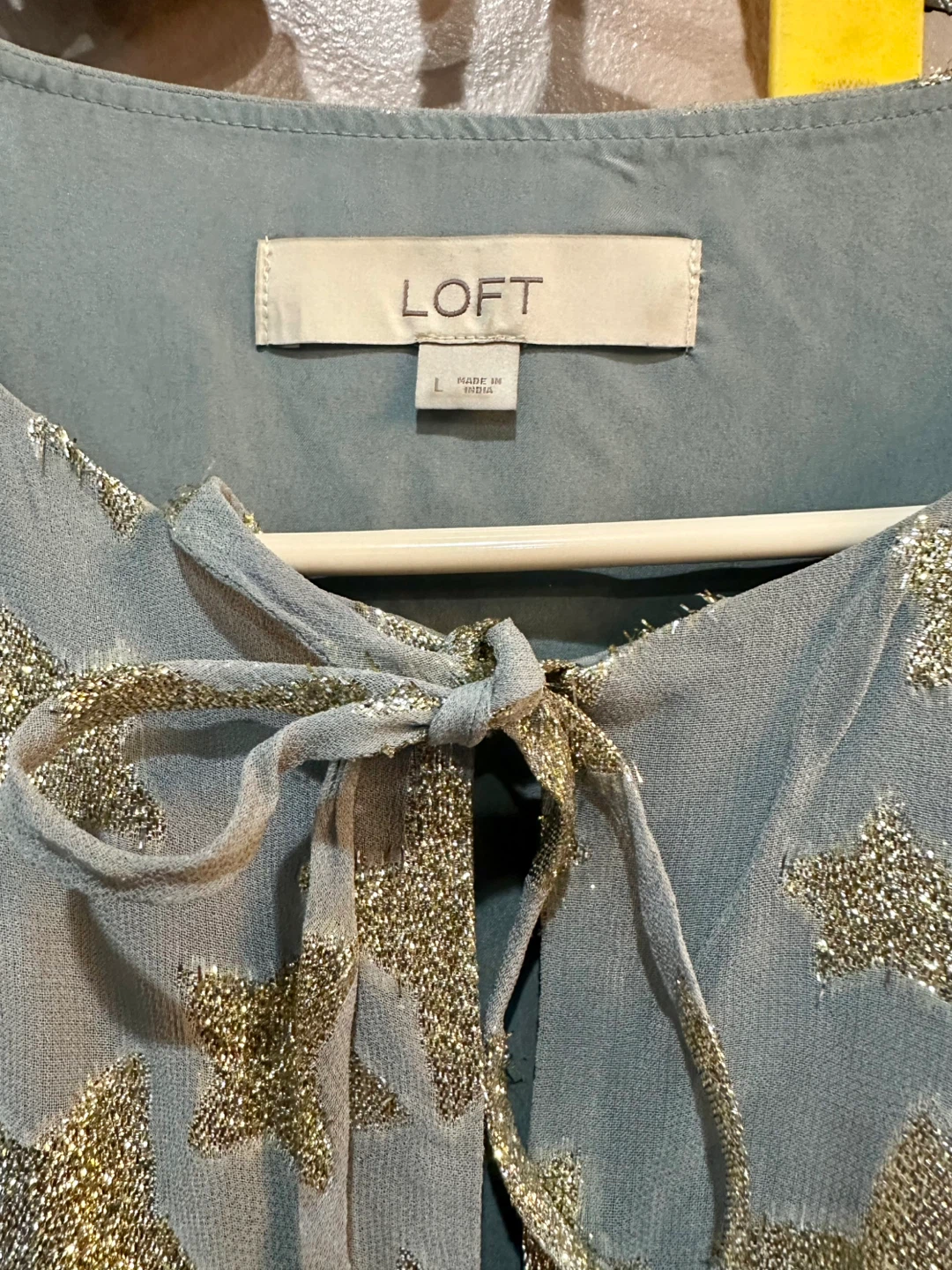 LOFT Dress - Size L - Star Pattern - photo 4