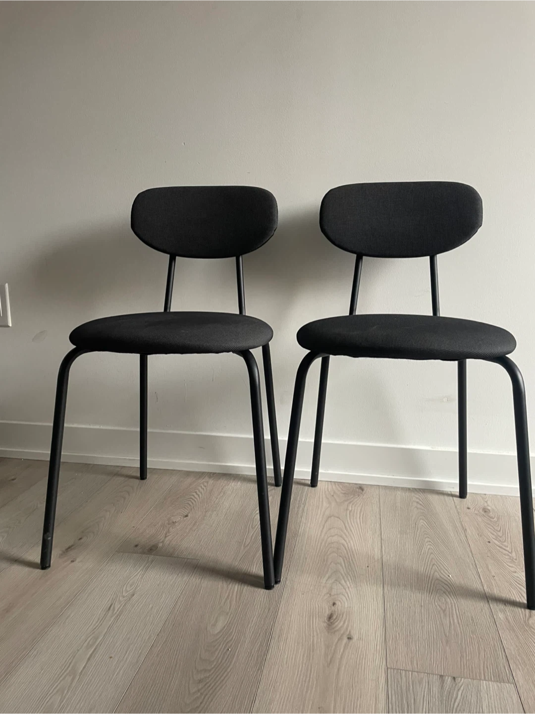 Set of 2 Black Dining Chairs - photo 4