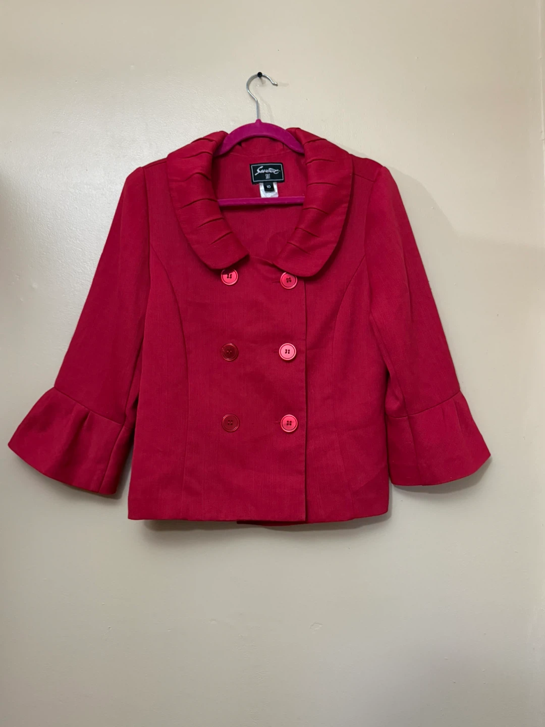Elegant Red Blazer size 10