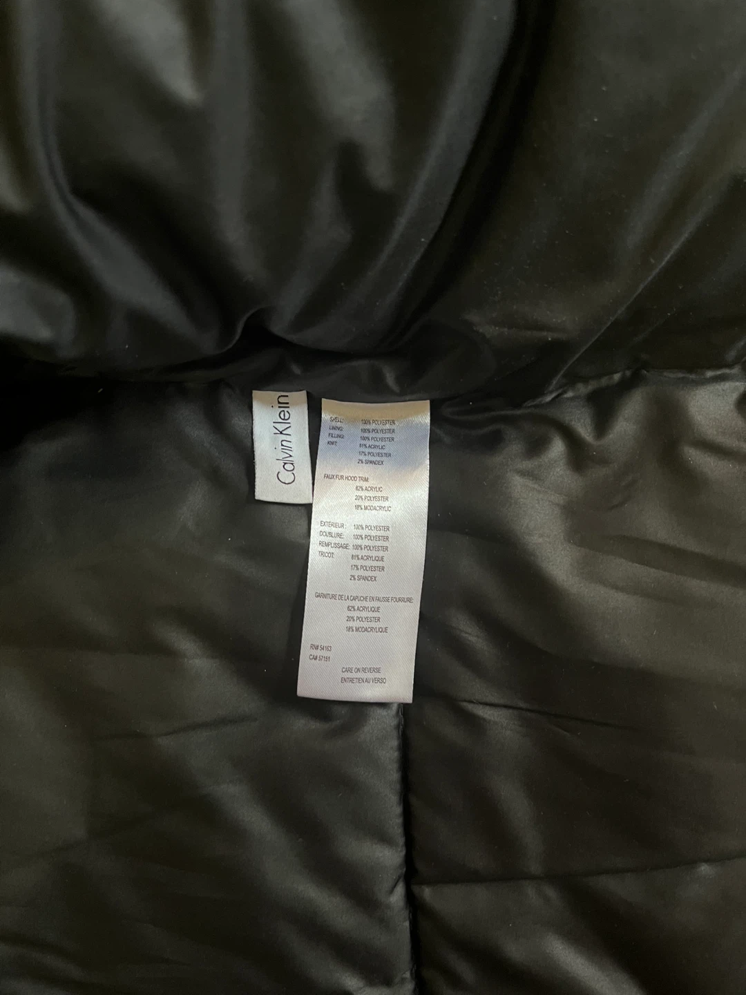 Calvin Klein Grey Winter Puffer Jacket - Size L - photo 2