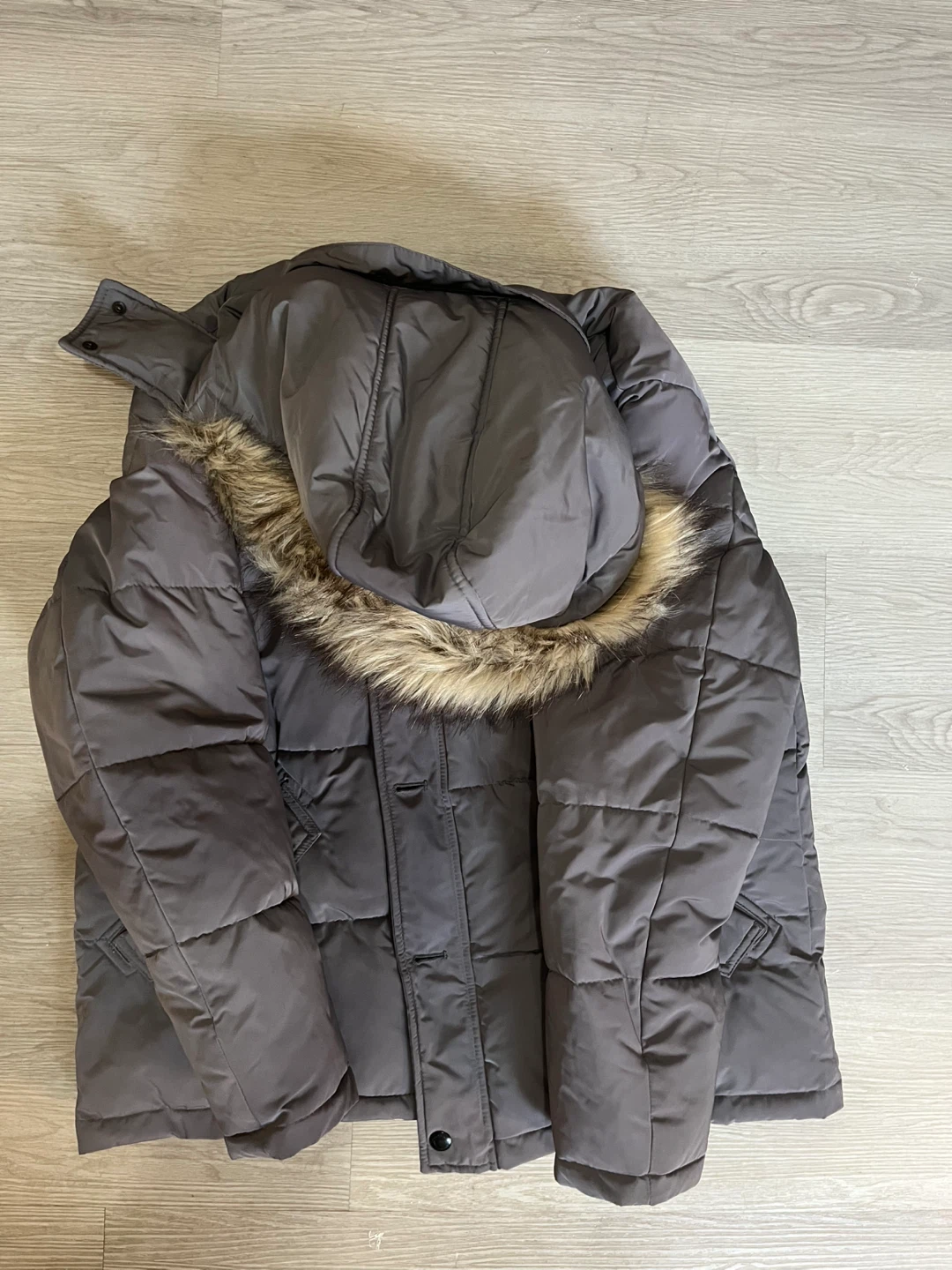 Calvin Klein Grey Winter Puffer Jacket - Size L - photo 3