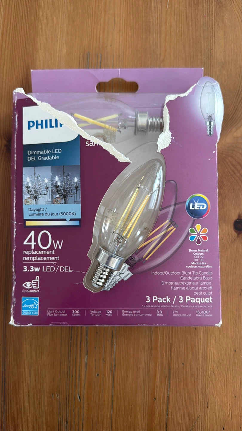 Philips Dimmable LED 3-Pack