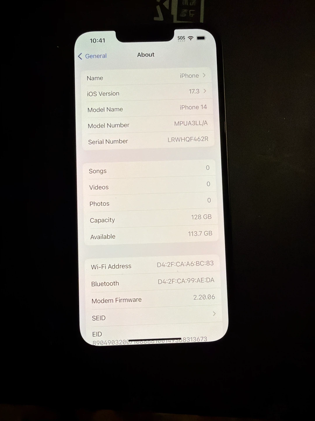 Apple iPhone 14 128GB Blue