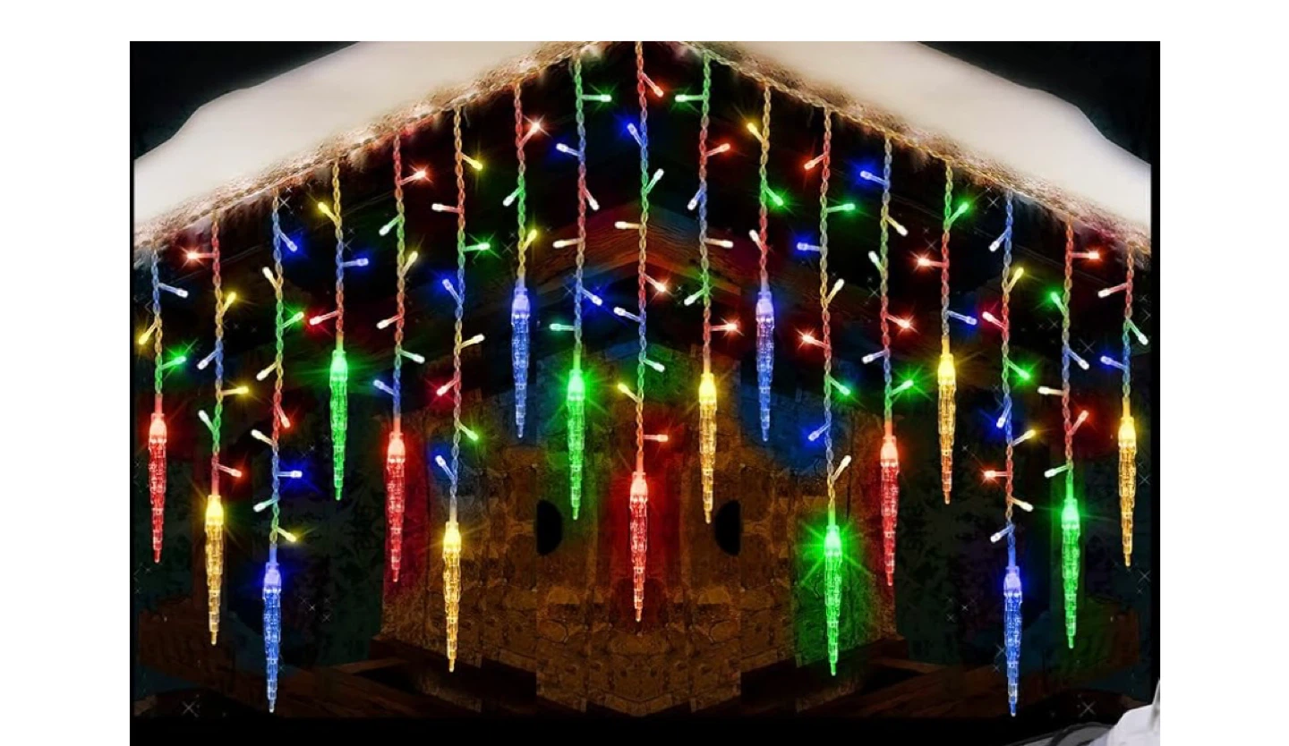 432 LED Icicle String Lights - 51.8ft