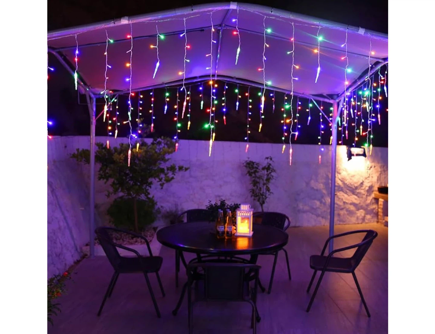 432 LED Icicle String Lights - 51.8ft - photo 3