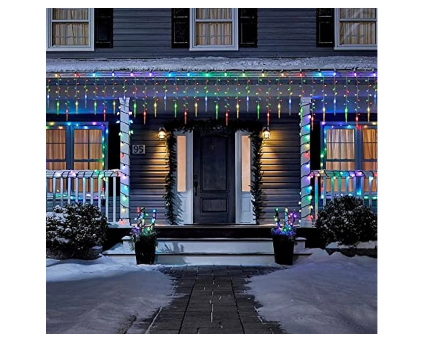 432 LED Icicle String Lights - 51.8ft - photo 5