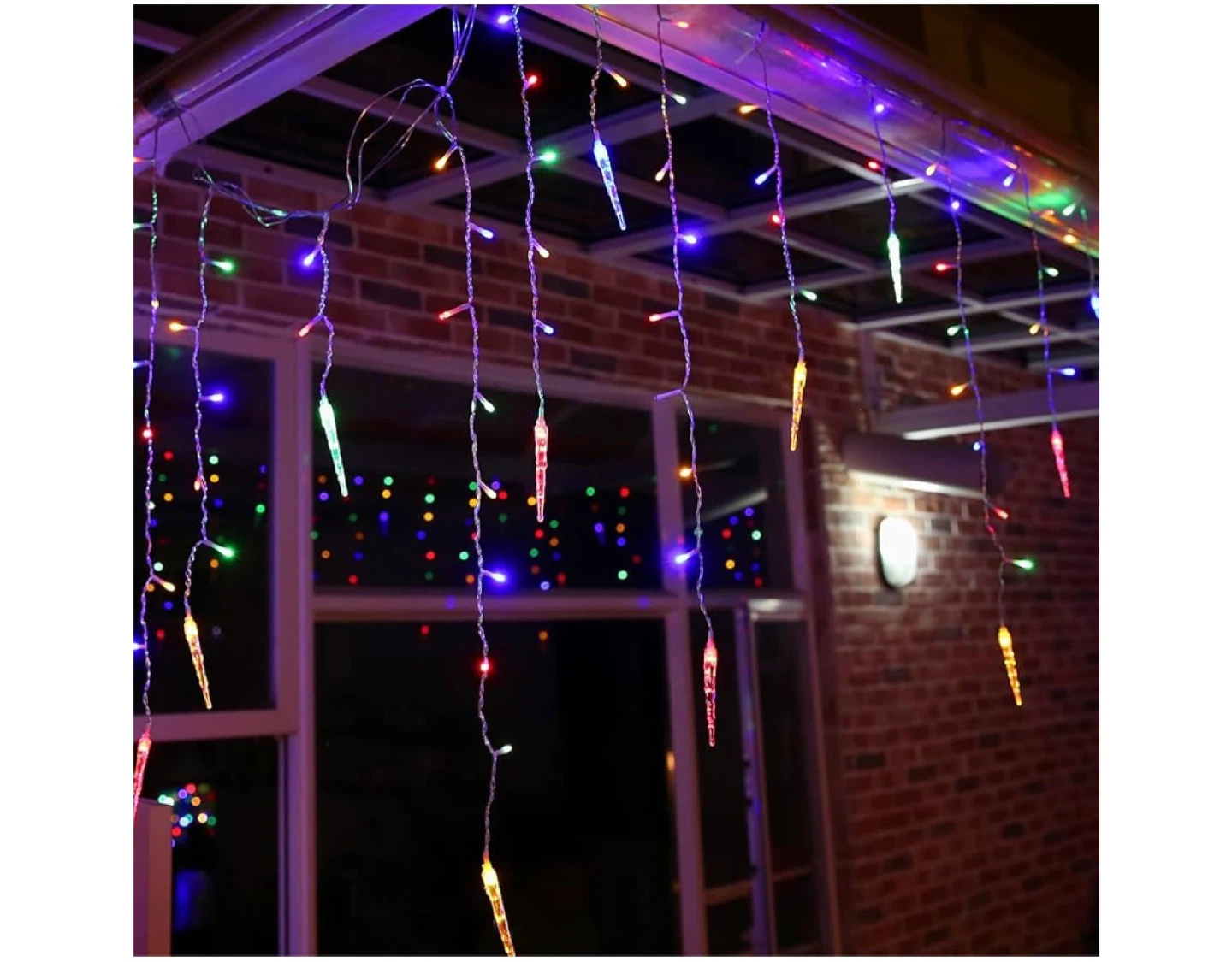 432 LED Icicle String Lights - 51.8ft - photo 4
