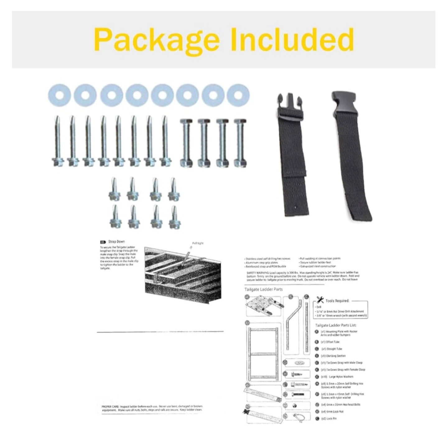 FASTCHE Universal Tailgate Ladder for Pickup Truck - photo 5