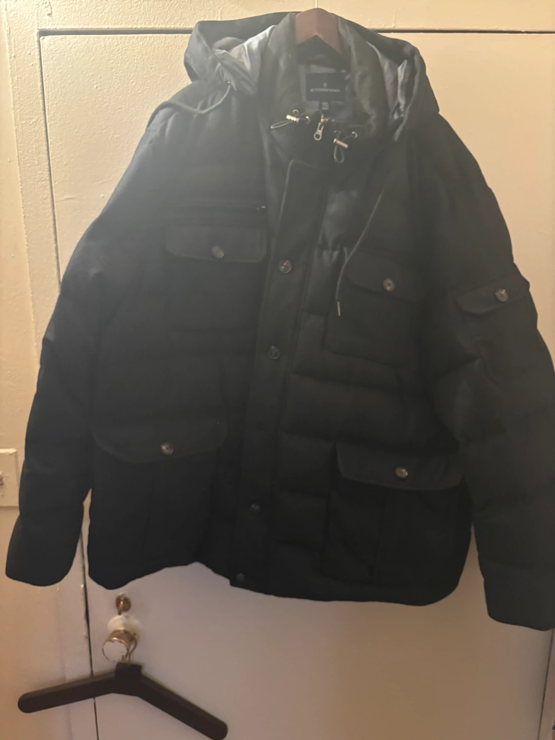 Tommy Hilfiger Black Puffer Jacket-FREE