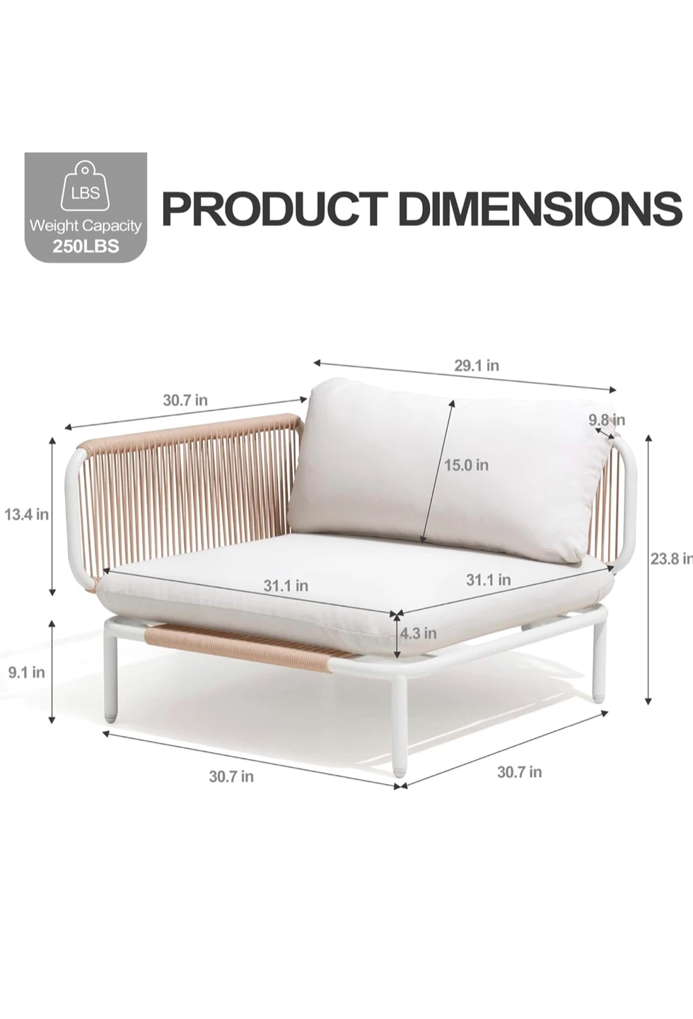 Modern Outdoor Lounge Chair - photo 2