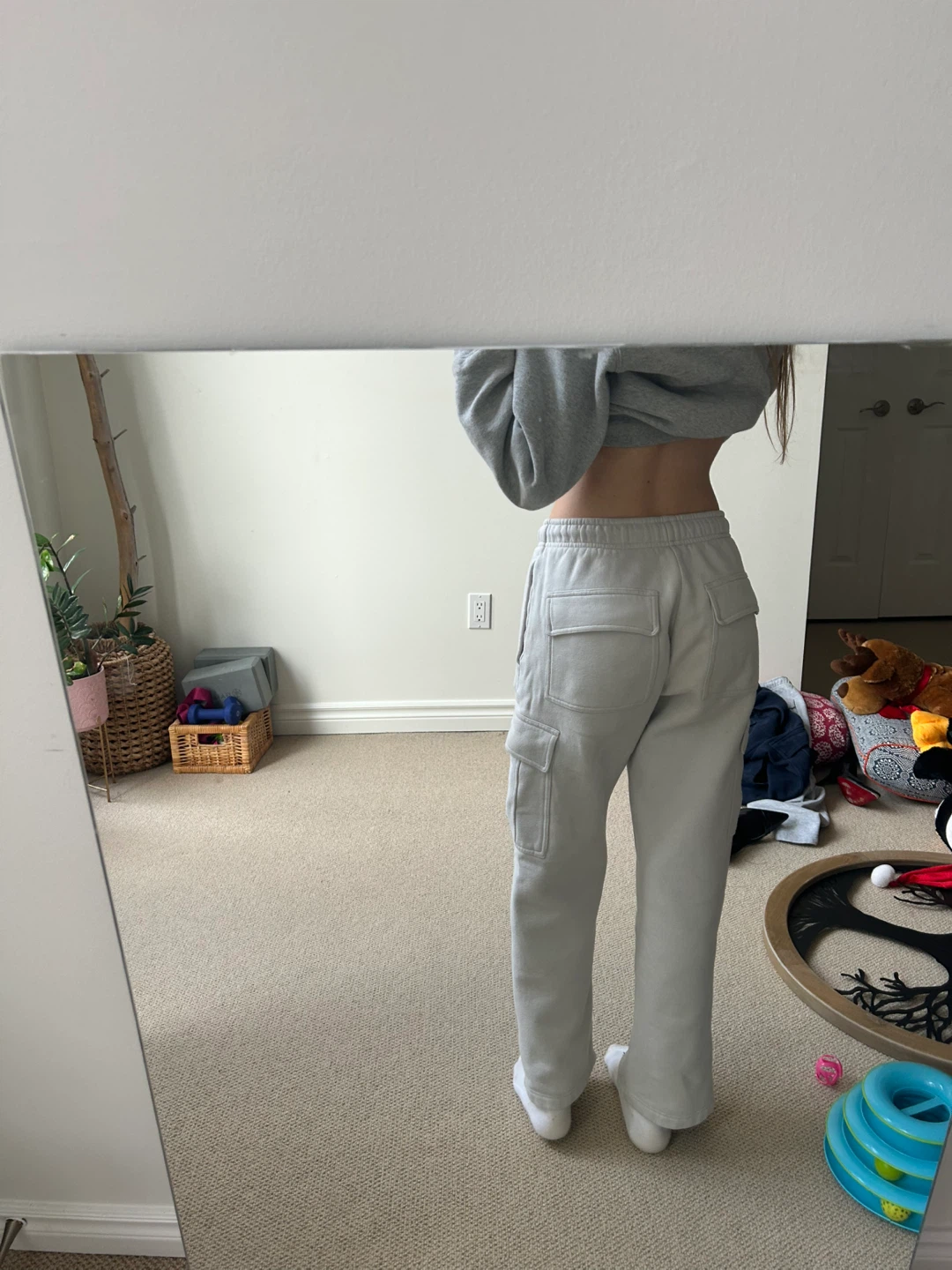 TNA Cargo Pants - Light Grey/off white - photo 3