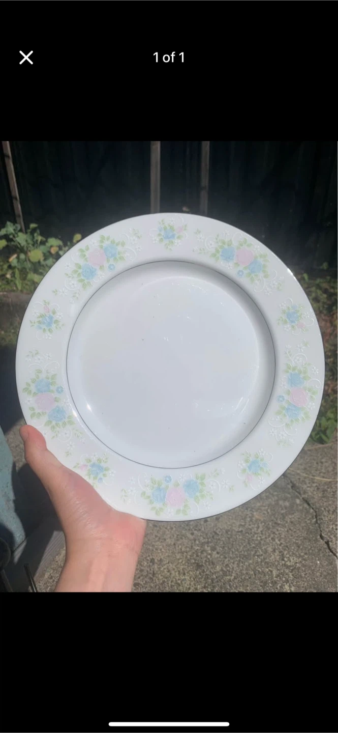 6 Floral Patterned Plates