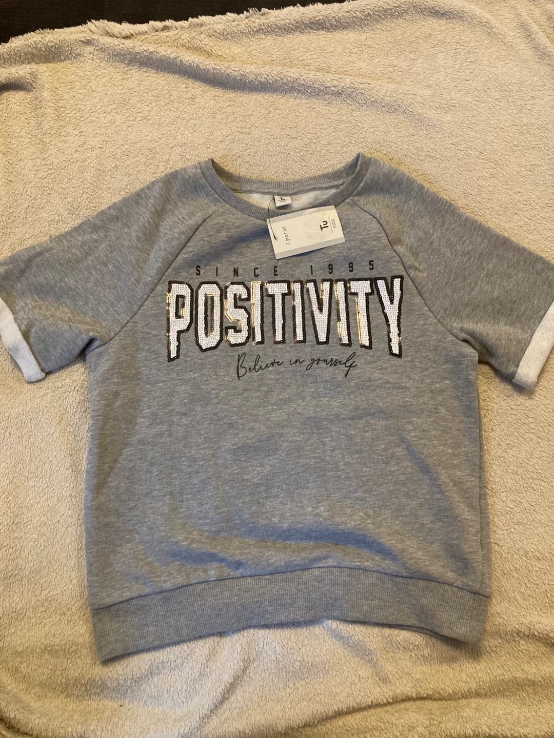 Tu Grey Positivity Sweatshirt