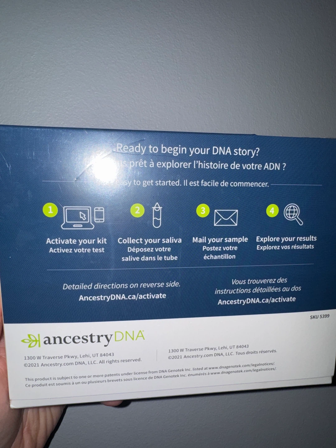 2x New AncestryDNA Genetic Ethnicity Test Kit - photo 2