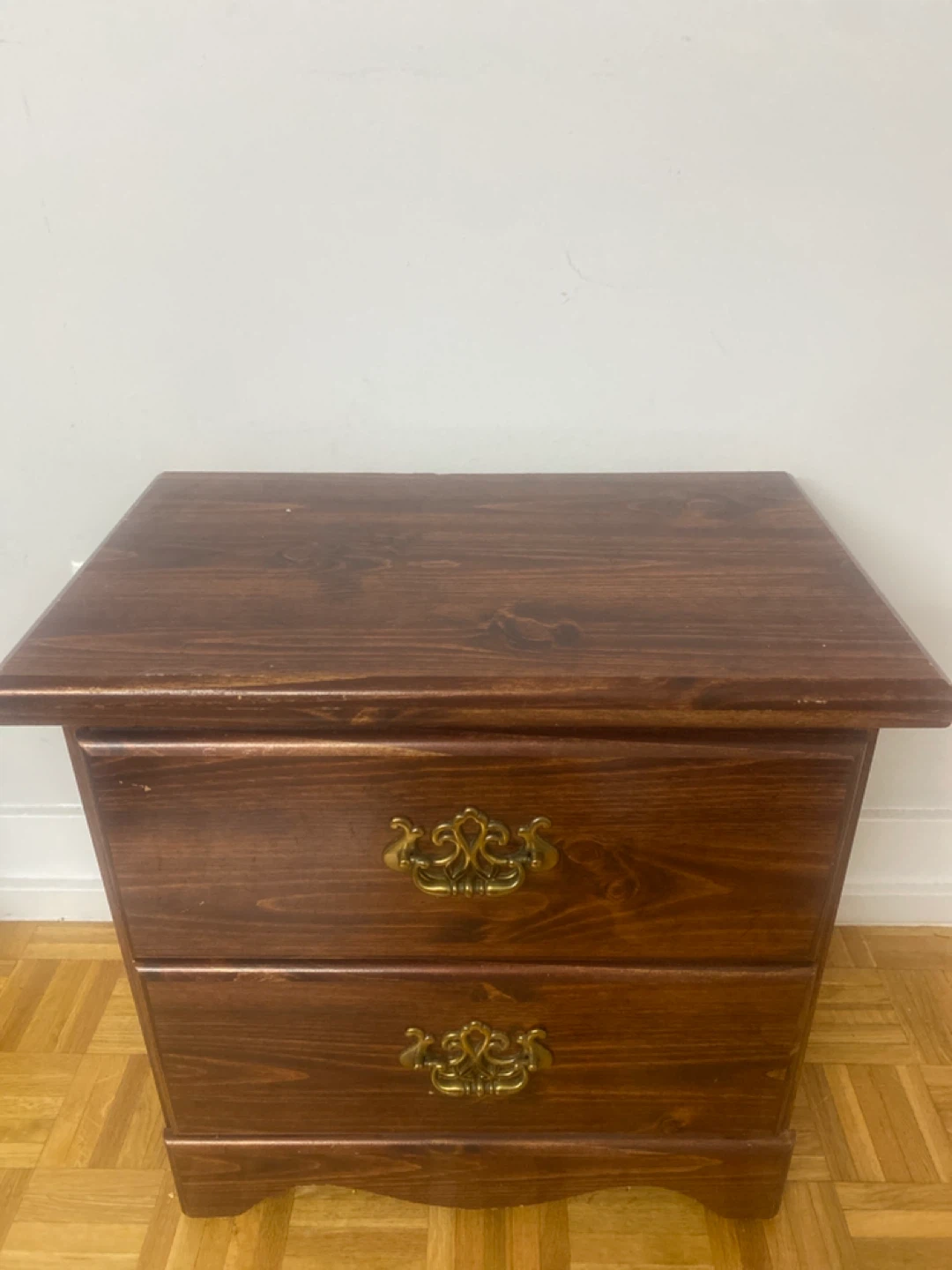 Wooden 2-Drawer Nightstand - photo 2