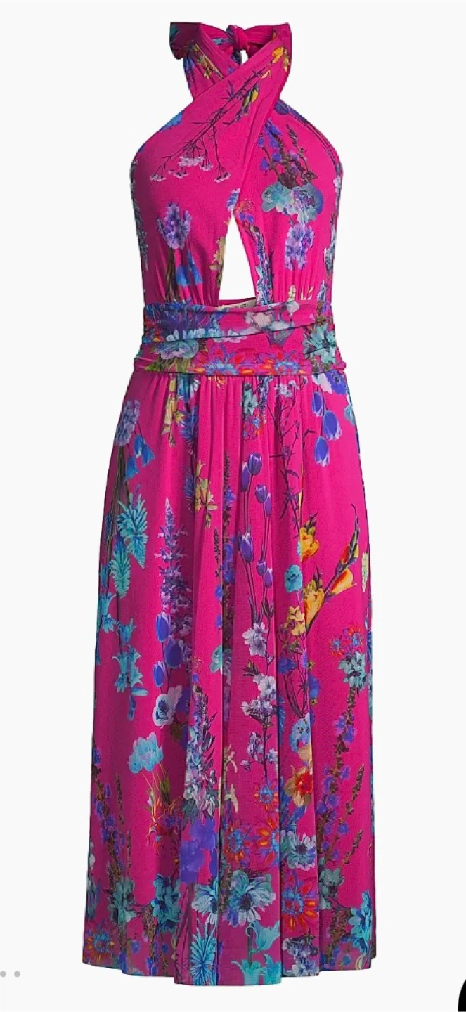 Saks Fifth Avenue Floral Print Midi Dress - photo 2