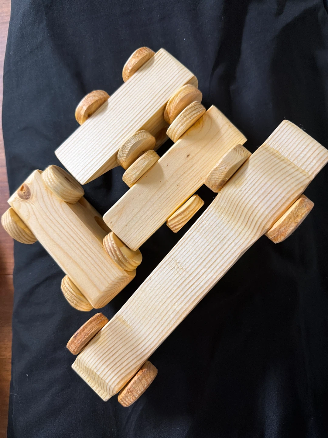 Handmade Wooden Toy Car Set - photo 4