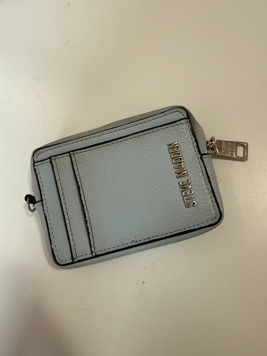 Steve Madden Light Blue Card Holder