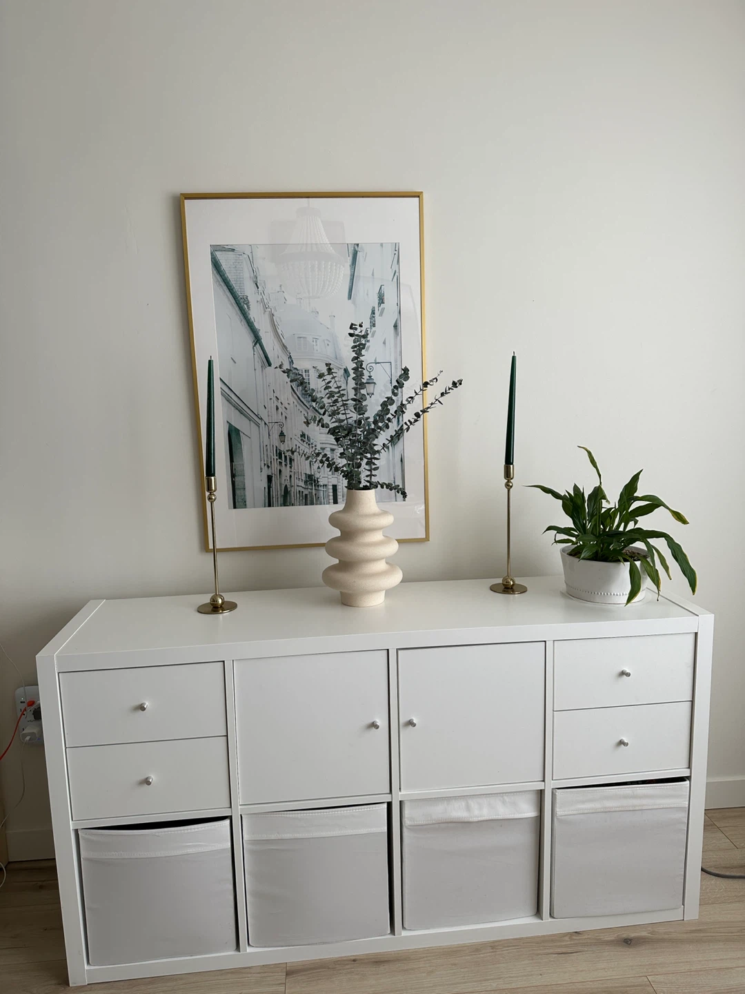 IKEA Kallax White Shelving Unit