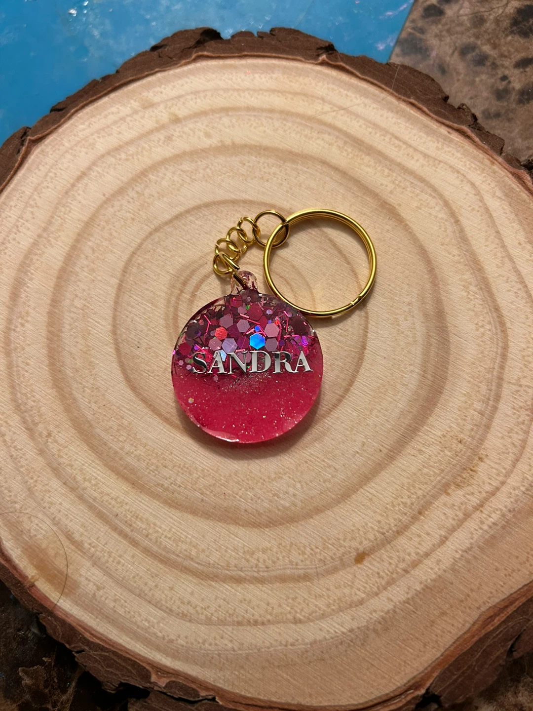 Personalized Resin Keychains /Pet Taga - Custom Names - photo 2