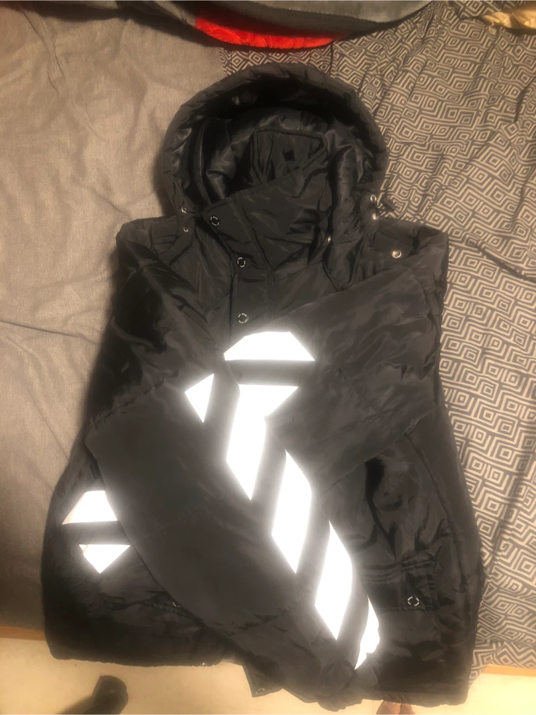 Off-White Black Padded Jacket, Size M
