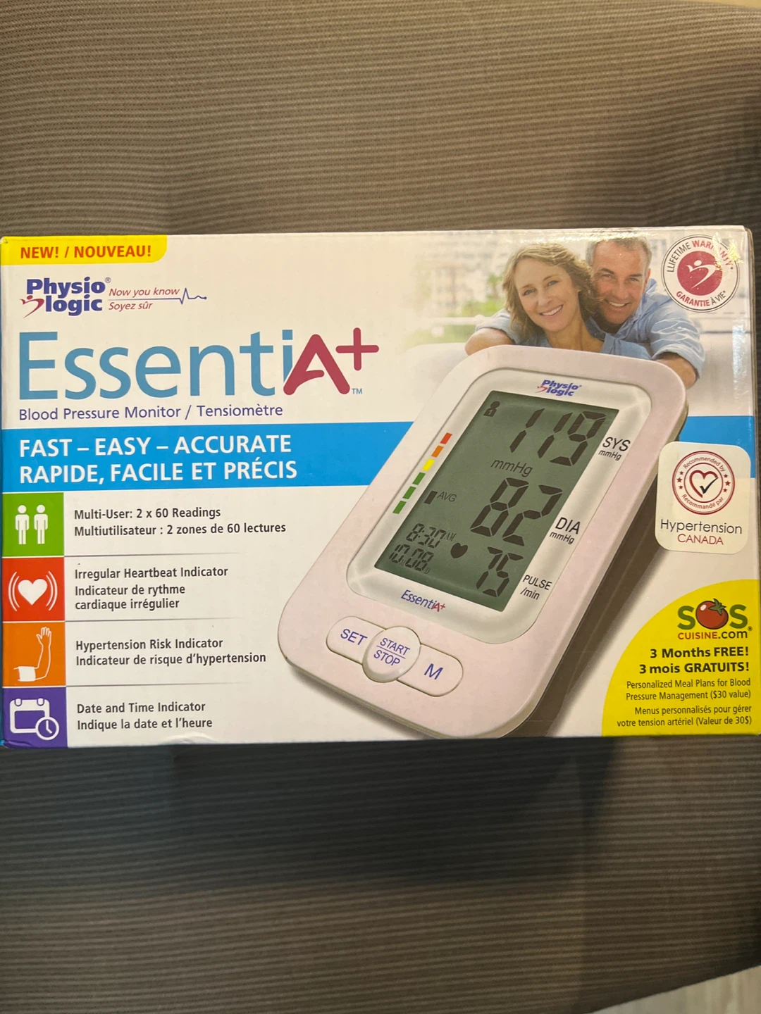 Physio Logic EssentiA+ Blood Pressure Monitor - New - photo 4