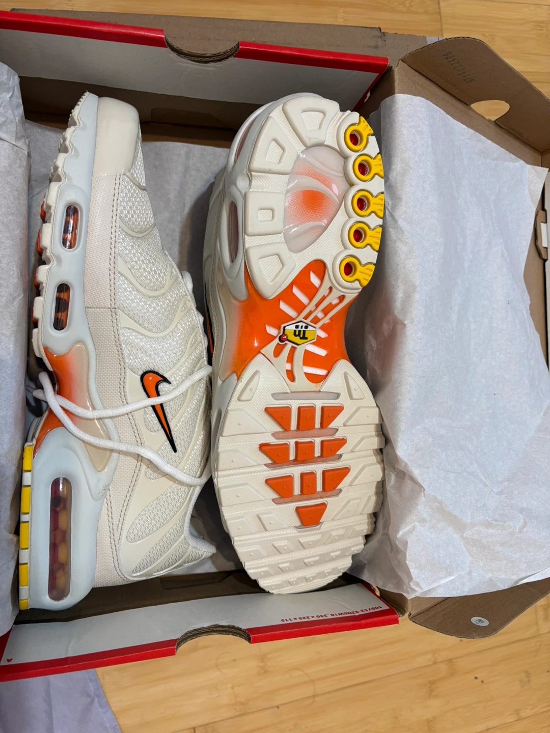Nike Air Max Plus TN Cream/Orange - Size 11 - photo 2