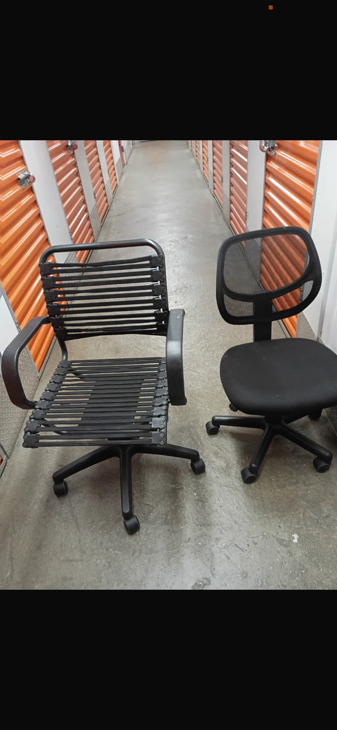 Two Black Office Chairs