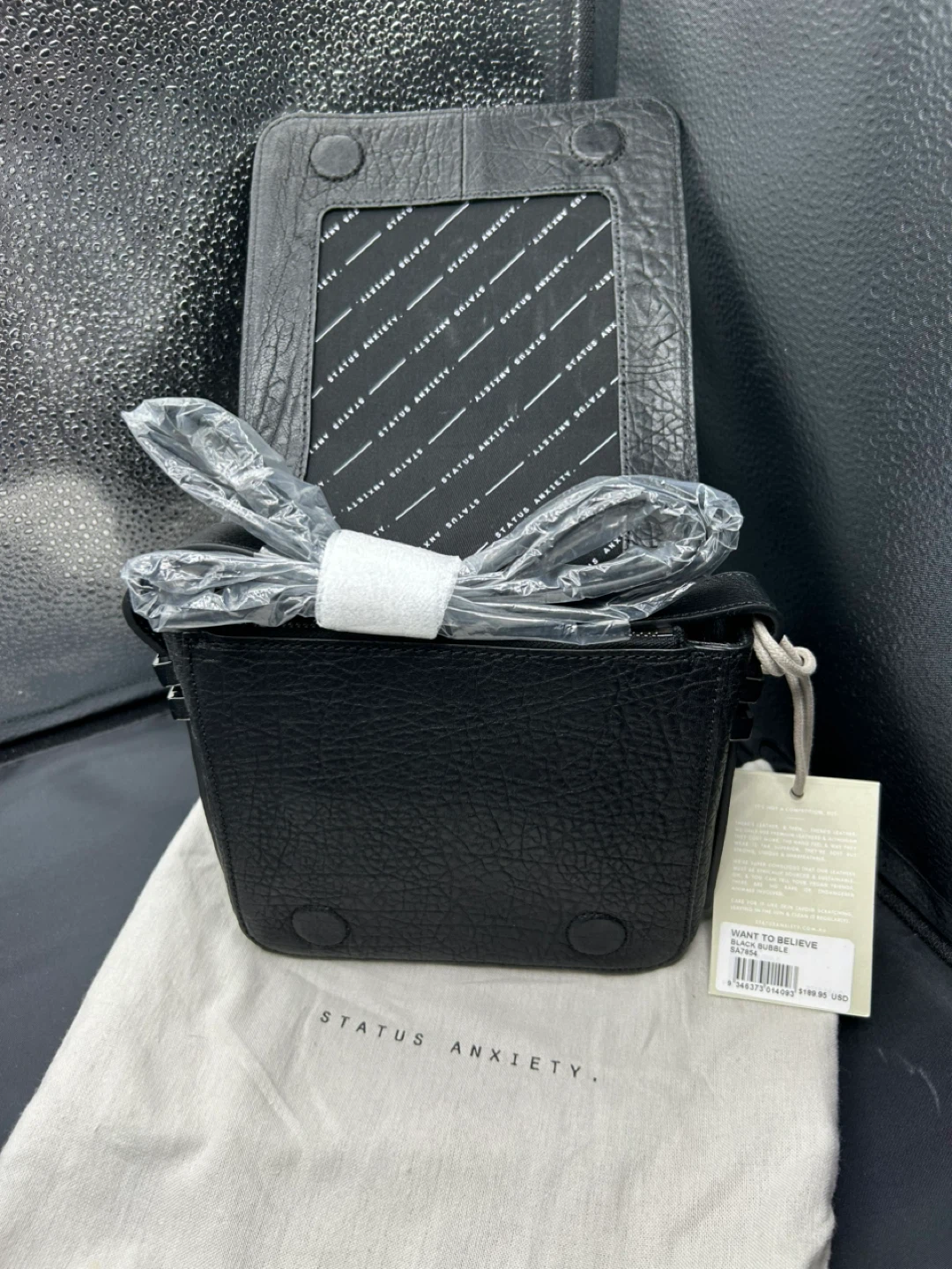 Status Anxiety Want to Believe Black Bag - photo 2