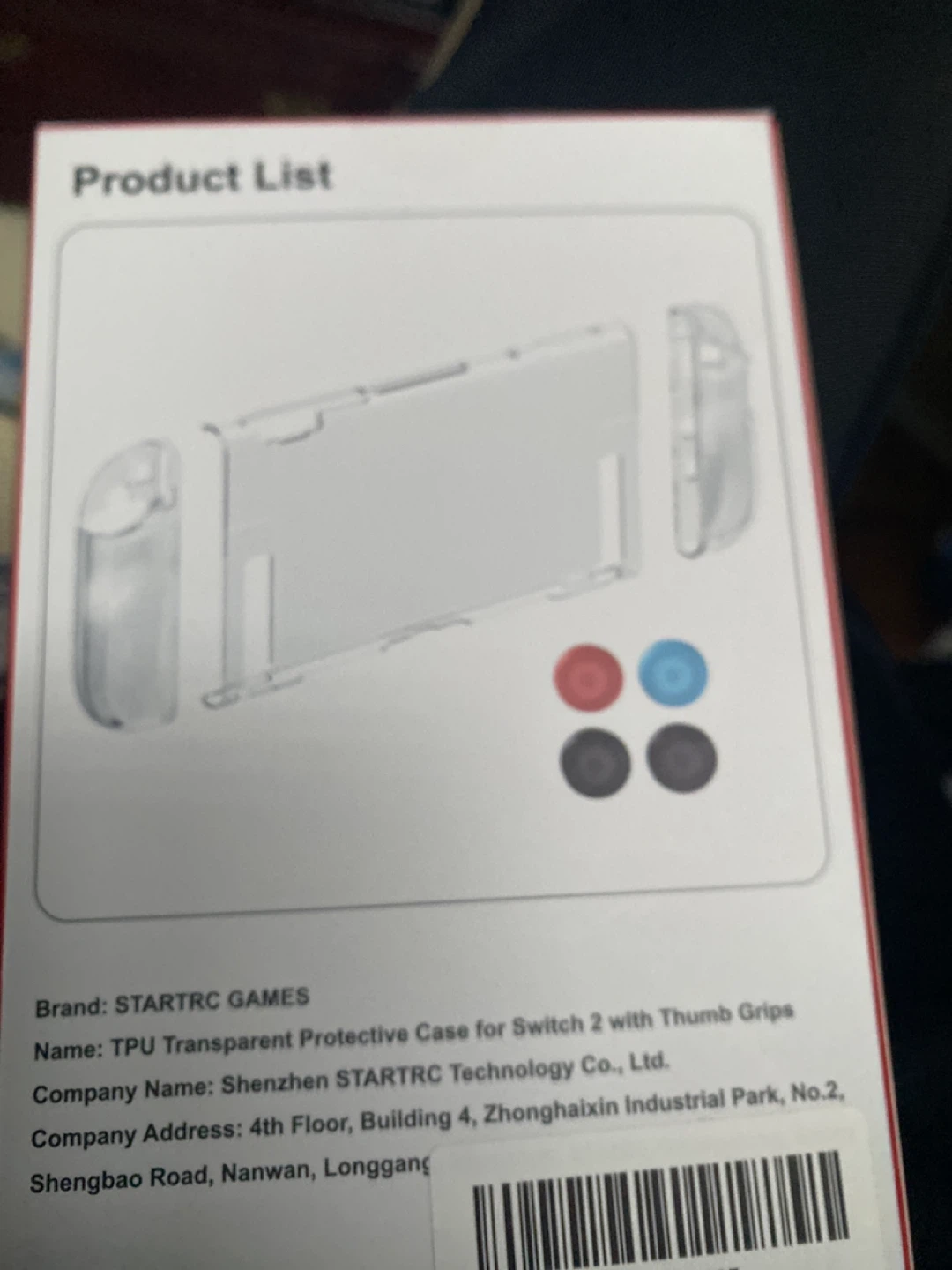 Switch 2 Transparent Protective Case - NEW - photo 2