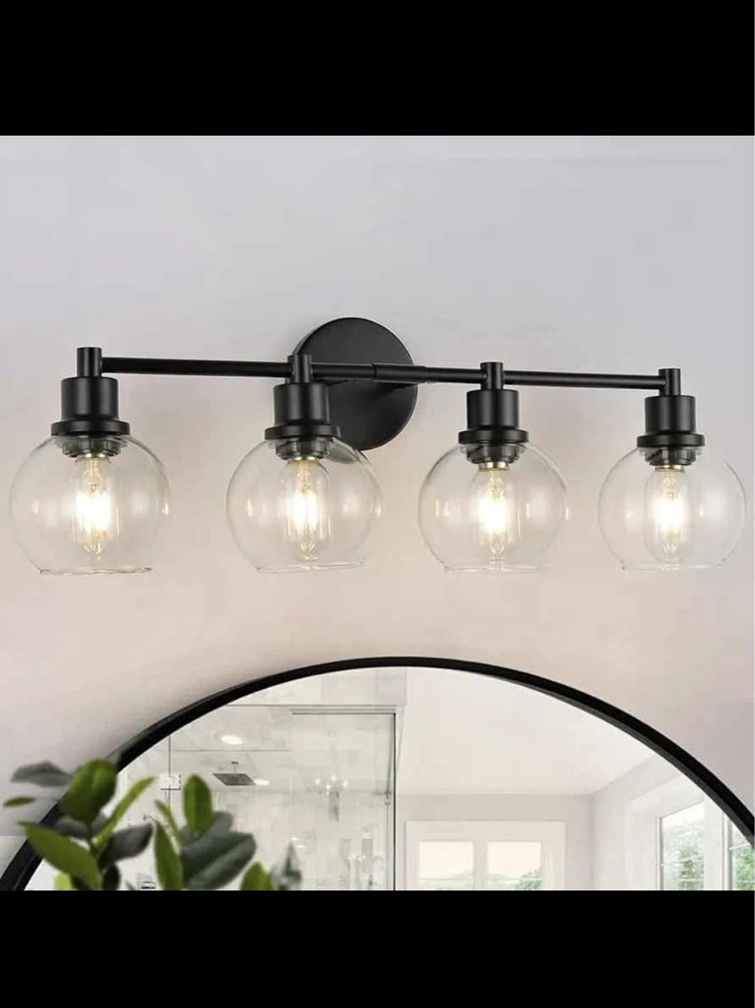 4-Light Bathroom Vanity Light Fixture