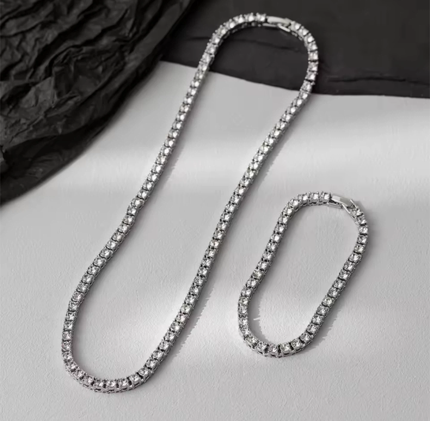 Silver Tennis Necklace men 20” 5mm - photo 3