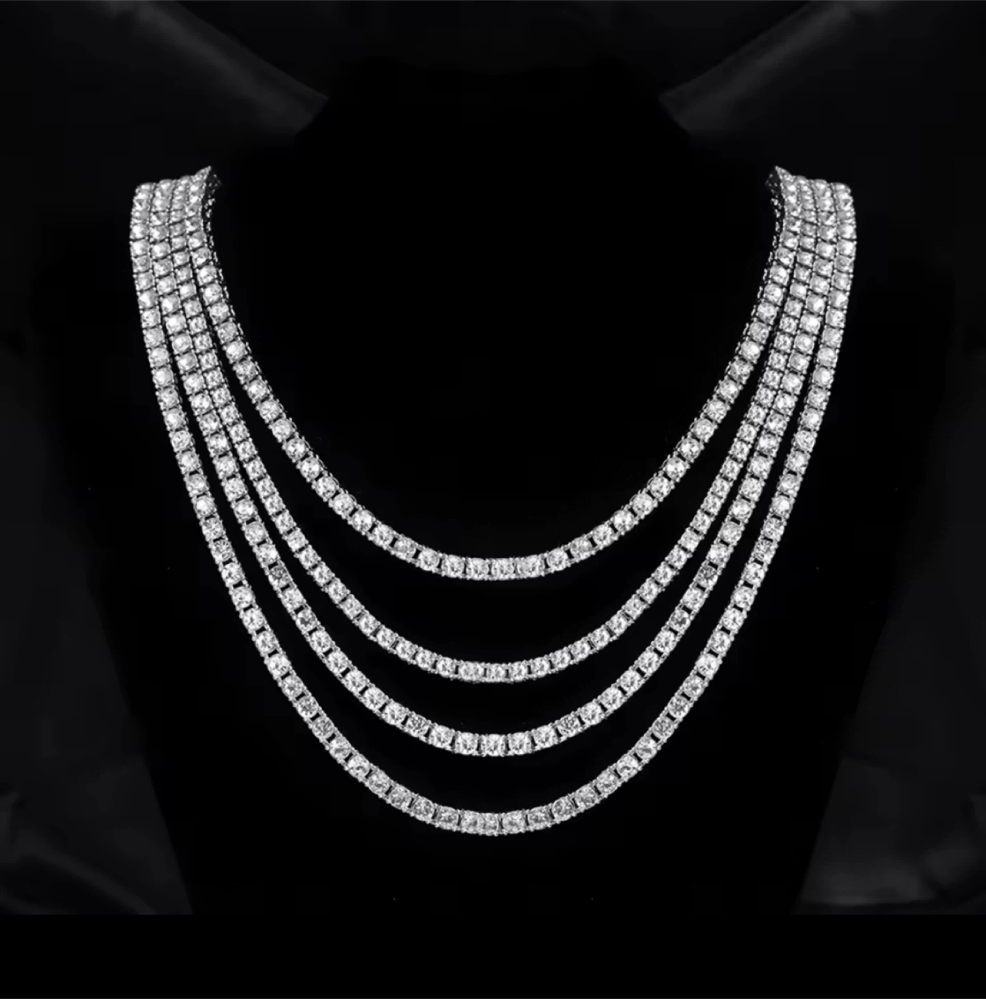 Silver Tennis Necklace men 20” 5mm - photo 4