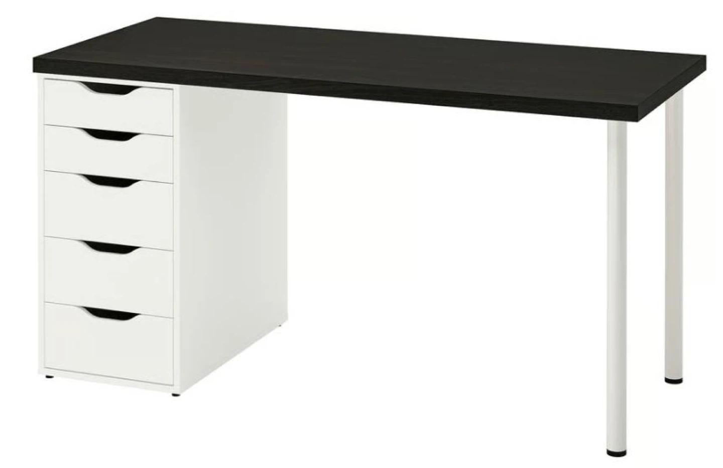IKEA desk and Alex drawer