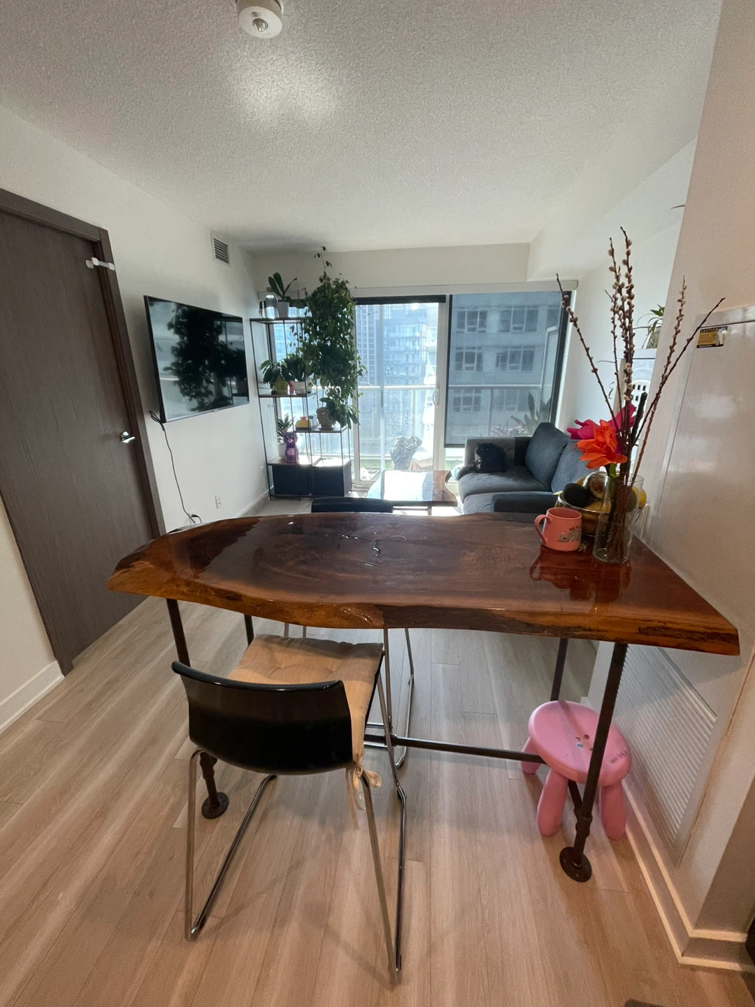 Live Edge Wood Bar Table - photo 2