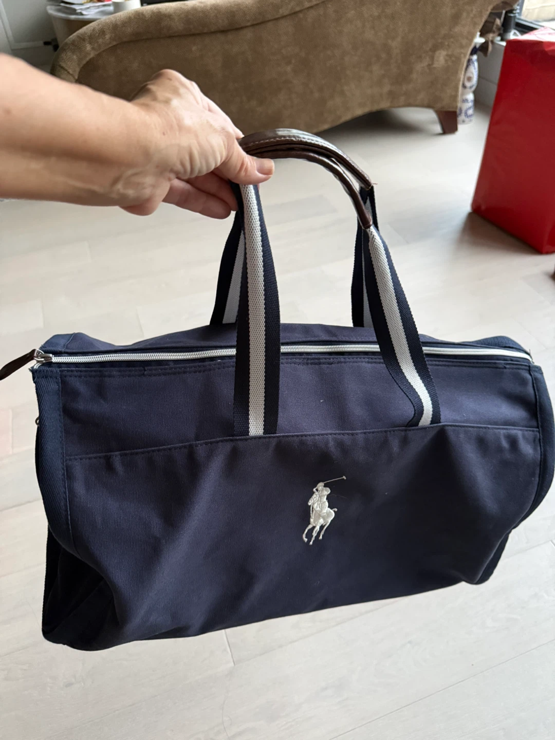 Ralph Lauren Garment/Duffle Bag - Navy Blue