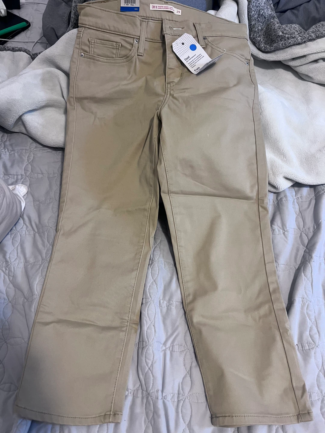 Levi's 311 Shaping Skinny Jeans - Size 29, Khaki
